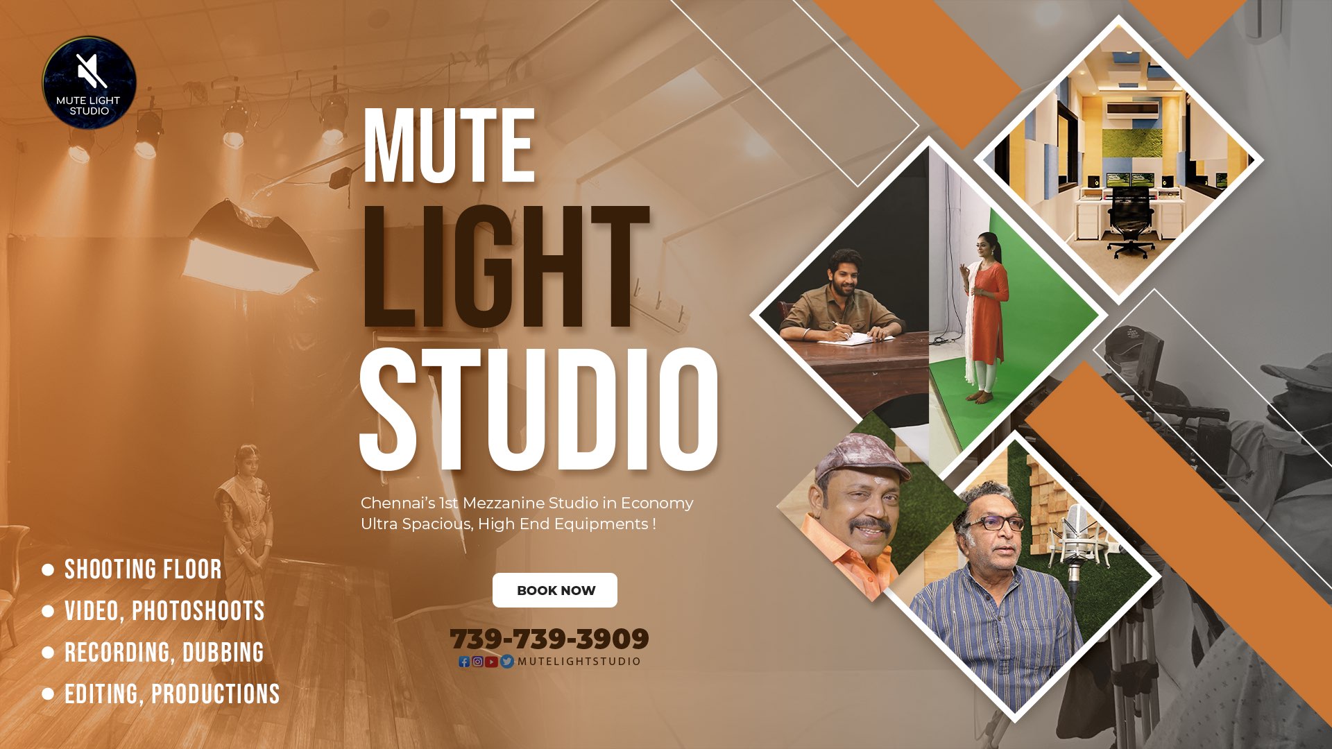 Mute Light Studio – Shooting Floor Chennai Rental, Green Matte ...